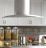 36" Island-Mount Chimney Hood