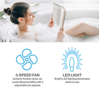 Haier ENERGY STAR® 140 CFM Bathroom Exhaust Fan with LED Lights