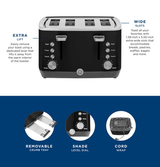 GE 4-Slice Toaster