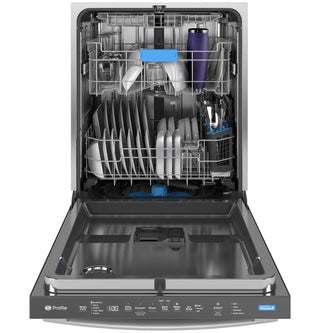 GE Profile™ ENERGY STAR® Fingerprint Resistant Top Control Stainless Interior Dishwasher with Microban™ Antimicrobial Technology