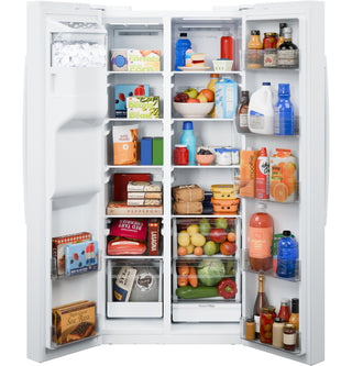 GE® ENERGY STAR® 25 Cu. Ft. Side-By-Side Refrigerator with Extra Tall Dispenser and In-Door Icemaker