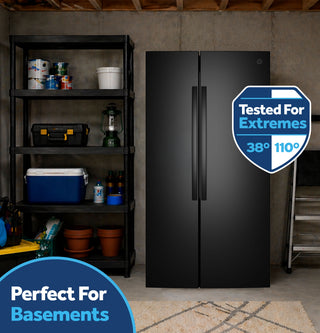 GE® 29 Cu. Ft. Icemaker Ready and Garage Ready Side-By-Side Refrigerator