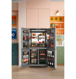 Café™ ENERGY STAR® 28.3 Cu. Ft. Smart Quad-Door Refrigerator in Platinum Glass with Dual-Dispense AutoFill Pitcher