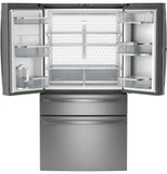 GE Profile™ Series ENERGY STAR® 29 Cu. Ft. Smart Fingerprint Resistant 4-Door French-Door Refrigerator with Door In Door