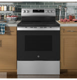 GE® 30" Free-Standing Electric Range with Crisp Mode