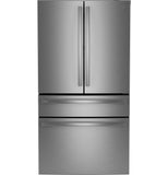 GE Profile™ ENERGY STAR® 23.3 Cu. Ft. Smart Counter-Depth Fingerprint Resistant 4-Door French-Door Refrigerator with Door In Door