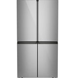 Café™ ENERGY STAR® 28.3 Cu. Ft. Smart Quad-Door Refrigerator in Platinum Glass with Dual-Dispense AutoFill Pitcher