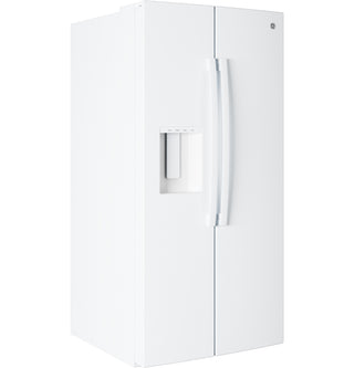 GE® 25 Cu. Ft. Side-By-Side Refrigerator with Extra Tall Dispenser and In-Door Icemaker