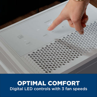 GE® 50 Pint Portable Dehumidifier with Built-in Pump and Smart Dry for Wet Spaces