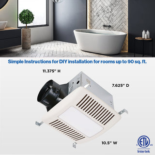 Haier ENERGY STAR® 140 CFM Bathroom Exhaust Fan with LED Lights