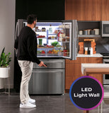GE Profile™ 22.3 Cu. Ft. Smart Counter-Depth Fingerprint Resistant 4-Door French-Door Refrigerator with Door In Door