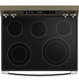 GE® 30" Free-Standing Electric Convection Range with No Preheat Air Fry and EasyWash™ Oven Tray