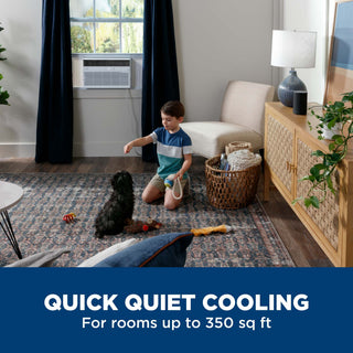 GE® 8,000 BTU Smart Electronic Window Air Conditioner for Medium Rooms up to 350 sq. ft.