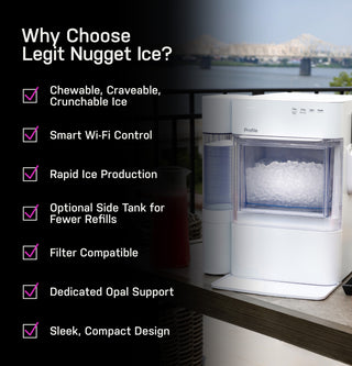 GE Profile™ Opal™ 2.0 Ultra Nugget Ice Maker with 1 gallon XL side tank