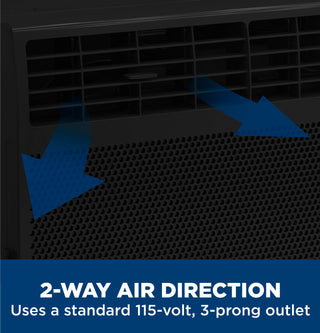 GE® 6,000 BTU Electronic Window Air Conditioner for Small Rooms up to 250 sq ft., Black
