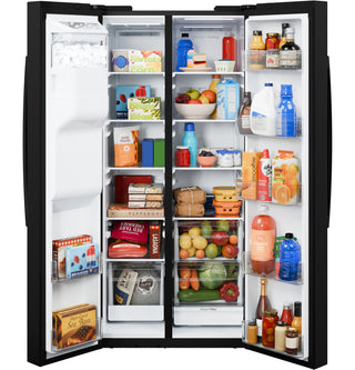 GE® 25 Cu. Ft. Side-By-Side Refrigerator with Extra Tall Dispenser and In-Door Icemaker