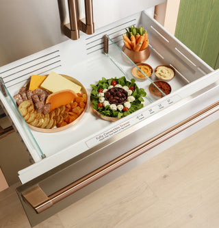 CAFE™ 36" Panel-Ready Integrated Bottom-Freezer Refrigerator – Left Swing