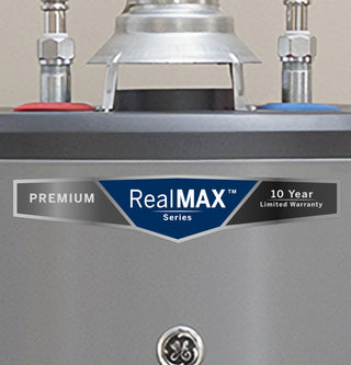 GE RealMAX Premium 40-Gallon Tall Natural Gas Ultra Low-Nox Atmospheric Water Heater