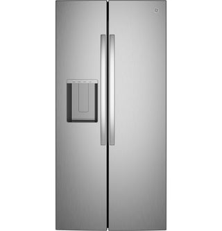 GE® ENERGY STAR® 25 Cu. Ft. Side-By-Side Refrigerator with Extra Tall Dispenser and In-Door Icemaker
