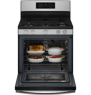 GE® 30" Free-Standing Gas Convection Range with No Preheat Air Fry