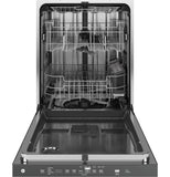 GE® ENERGY STAR® Fingerprint Resistant Top Control with Stainless Steel Interior Dishwasher with Sanitize Cycle