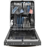 GE® ENERGY STAR® Top Control with Stainless Steel Interior Dishwasher with Sanitize Cycle