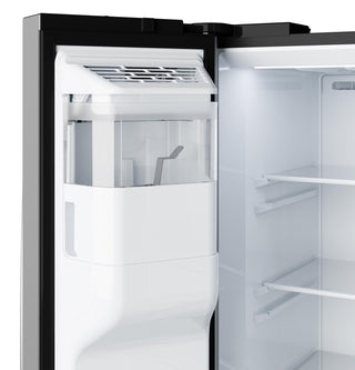 GE® ENERGY STAR® 24 Cu. Ft. Counter-Depth Side-By-Side Refrigerator with Extra Tall Dispenser and In-Door Icemaker