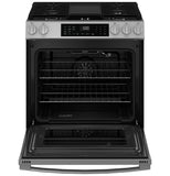 GE® 30" Slide-In Front-Control Convection Gas Range with No Preheat Air Fry and EasyWash™ Oven Tray