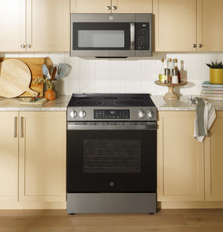 GE® ENERGY STAR® 30" Slide-In Electric Convection Range with No Preheat Air Fry and EasyWash™ Oven Tray
