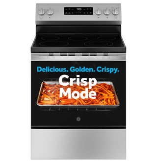 GE® ENERGY STAR® 30" Free-Standing Electric Range with Crisp Mode