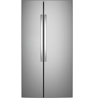 GE® 24.2 Cu. Ft. Counter-Depth Side-By-Side Refrigerator with Internal Dispenser and In-Door Icemaker