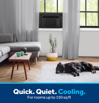 GE® 5,000 BTU Mechanical Window Air Conditioner for Small Rooms up to 150 sq ft., Black