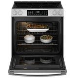 GE® 30" Slide-In Electric Convection Range with No Preheat Air Fry and EasyWash™ Oven Tray