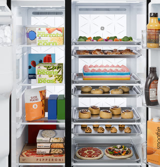 GE® 27.7 Cu. Ft. Side-By-Side Refrigerator with LED Light Walls and Extra Tall Dispenser