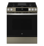 GE® 30" Slide-In Front-Control Convection Gas Range with No Preheat Air Fry and EasyWash™ Oven Tray