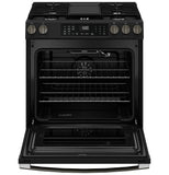 GE® 30" Slide-In Front-Control Convection Gas Range with No Preheat Air Fry and EasyWash™ Oven Tray