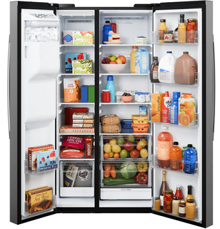 GE® ENERGY STAR® 24 Cu. Ft. Counter-Depth Side-By-Side Refrigerator with Extra Tall Dispenser and In-Door Icemaker