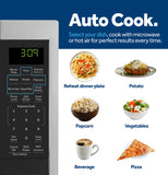 GE® 0.9 Cu. Ft. Capacity Smart Countertop Microwave Oven with Scan-To-Cook Technology