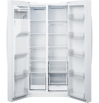 GE® 25 Cu. Ft. Side-By-Side Refrigerator with Extra Tall Dispenser and In-Door Icemaker