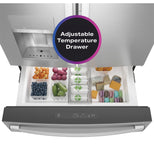 GE Profile™ 22.3 Cu. Ft. Smart Counter-Depth Fingerprint Resistant 4-Door French-Door Refrigerator with Door In Door