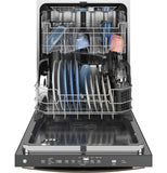 GE® ENERGY STAR® Fingerprint Resistant Top Control with Stainless Steel Interior Dishwasher with Sanitize Cycle