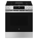 GE® 30" Slide-In Front-Control Convection Gas Range with No Preheat Air Fry and EasyWash™ Oven Tray