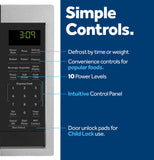 GE® 0.9 Cu. Ft. Capacity Smart Countertop Microwave Oven with Scan-To-Cook Technology