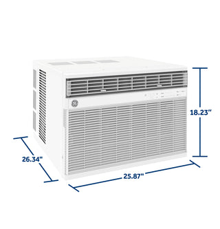 GE® 24,000 BTU Smart Electronic Window Air Conditioner for Extra-Large Rooms up to 1,500 sq. ft.