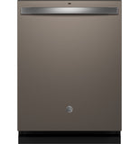 GE® ENERGY STAR® Fingerprint Resistant Top Control with Stainless Steel Interior Dishwasher with Sanitize Cycle