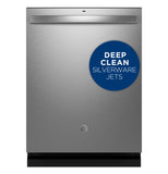 GE® ENERGY STAR® Top Control with Stainless Steel Interior Dishwasher with Sanitize Cycle