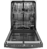 GE® ENERGY STAR® Top Control with Stainless Steel Interior Dishwasher with Sanitize Cycle