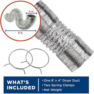 Super Flexible Foil 8'' Transition Duct
