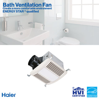 Haier ENERGY STAR® 140 CFM Bathroom Exhaust Fan with LED Lights