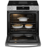 GE® 30" Slide-In Front-Control Gas Range with Crisp Mode